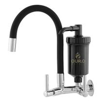 Torneira Gourmet Cozinha Filtro Parede Black Preta Flexível