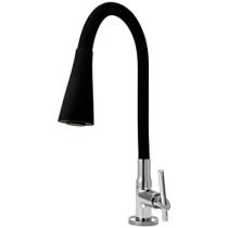 Torneira Gourmet Cozinha Flexível Cone 2 Jatos Preto Mesa Torneira Gourmet Cozinha Flexível Cone 2 Jatos Preto Mesa