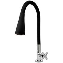 Torneira Gourmet Cozinha Flexível Cone 2 Jatos Preto Mesa Torneira Gourmet Cozinha Flexível Cone 2 Jatos Preto Mesa