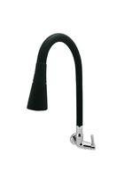 Torneira Gourmet Cozinha Flexível Cone 2 Jatos Preto Parede C34