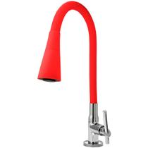 Torneira Gourmet Cozinha Flexível Cone 2 Jatos Vermelha Mesa C61 CasaGrande Mundial - Um Novo Conceito.