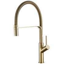 Torneira Gourmet Cozinha Flexível Dourada Escovada Premium Torneira Gourmet Cozinha Flexível Dourada Escovada Premium