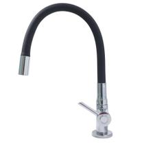 Torneira Gourmet Cozinha Metal Tubo Silicone Preta Robusta Premium Mesa 1/4v Torneira Gourmet Cozinha Metal Tubo Silicone Preta Robusta Premium Mesa 1/4v