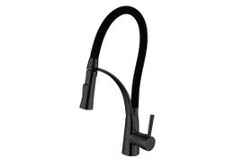 Torneira Gourmet Cozinha Mono Mangueira Preto Fosco