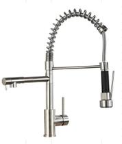 Torneira Gourmet Cozinha Monocomando Aço Inox 304 2 Saídas Luxo Cor Prata - Brinovar