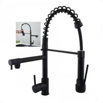 Torneira Gourmet Cozinha Monocomando Dois Jatos Aerador Misturador Agua Quente Fria Mesa Pia Bancada Area Externa Sofisticado Luxo