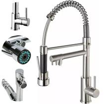 Torneira Gourmet Cozinha Monocomando Duo Escovada Flexível Torneira Gourmet Cozinha Monocomando Duo Escovada Flexível