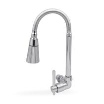 Torneira Gourmet Cozinha Parede 1/4 Volta Jato Duplo ABS