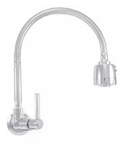 Torneira Gourmet Cozinha Parede 2 Jatos 1/4 Volta