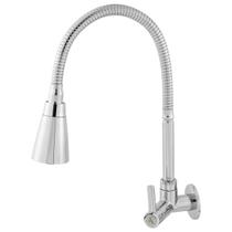 Torneira Gourmet Cozinha Parede Pia Flexível 2 Jatos Abs