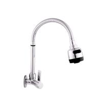 Torneira Gourmet De Parede P/ Cozinha Flex. ¼ De Volta Cromo