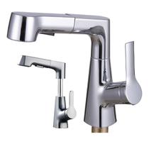Torneira Gourmet Extensivel Banheiro Dois Jatos Articulada Ducha Monocomando Pia Mesa Bancada Agua Quente Frio Moderna Torneira Gourmet Extensivel Banheiro Dois Jatos Articulada Ducha Monocomando Pia Mesa Bancada Agua Quente Frio Moderna