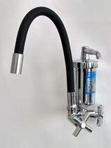 Torneira Gourmet filtro C-64 Tubo Flexível Preto Parede 1/4 volta Torneira Gourmet filtro C-64 Tubo Flexível Preto Parede 1/4 volta