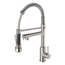 Torneira Gourmet Flexivel Cozinha Monocomando Inox Escovado