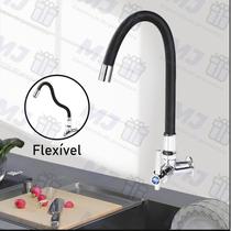 Torneira Gourmet Flexível Cozinha Preto Parede/METAL Inox Cozinha Chuveirinho Duplo Jato 1/2 Volta Torneira Gourmet Flexível Cozinha Preto Parede/METAL Inox Cozinha Chuveirinho Duplo Jato 1/2 Volta