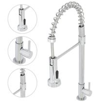 Torneira Gourmet Flexível Cromada Bancada Cozinha