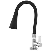 Torneira Gourmet Flexível Dois Jatos Preto Fosco Bancada CasaGrande Mundial Exclusivo