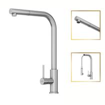 Torneira Gourmet Luxo Premium Toronto Spray Extraível Aço Inox GoldenX