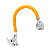 Torneira Gourmet Mesa Emborrachada Laranja Cozinha Bancada Bico Arejador Duplo Jato Torneira Gourmet Mesa Emborrachada Laranja Cozinha Bancada Bico Arejador Duplo Jato