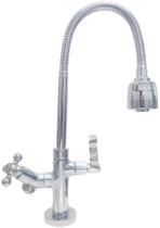 Torneira Gourmet Metal Flexível, Mesa, Saída 3/4 Purificador