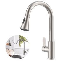 Torneira Gourmet Monocomando Com Extensor Ducha Luxo Inox Cozinha Lavanderia Acabamento Fosco Torneira Gourmet Monocomando Com Extensor Ducha Luxo Inox Cozinha Lavanderia Acabamento Fosco