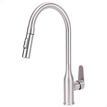 Torneira Gourmet Monocomando com Extensor Tipo Ducha Luxo em Aço Inox Escovado Soft Inox Torneira Gourmet Monocomando com Extensor Tipo Ducha Luxo em Aço Inox Escovado Soft Inox