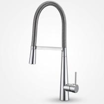 Torneira Gourmet Monocomando Cozinha Flexível Cromada Prata Cromada Roome Prateado Cromado 52cm