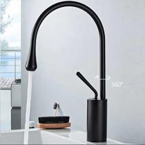 Torneira Gourmet Monocomando Cozinha Imperatriz Preto Black