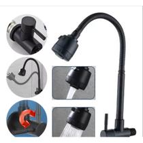 Torneira Gourmet Monocomando De Cozinha Tubo Bica Móvel Flexível De Mesa Arejador