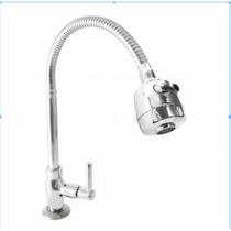 Torneira Gourmet Monocomando De Cozinha Tubo Bica Móvel Flexível De Mesa Arejador