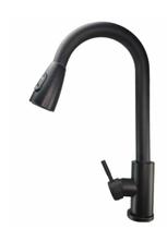 Torneira Gourmet Monocomando Premium Com Extensor Preta