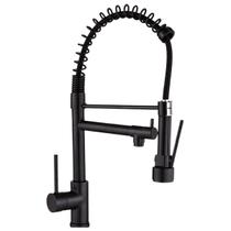 Torneira Gourmet Monocomando Preta 50cm Flexível 360 Água Quente Fria 2 Jatos Torneira Gourmet Monocomando Preta 50cm Flexível 360 Água Quente Fria 2 Jatos