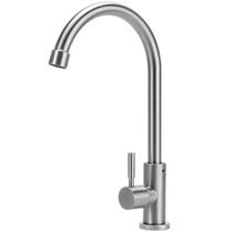 Torneira Gourmet para Cozinha Bancada em Aço Inox Fosco Escovado