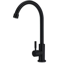Torneira Gourmet para Cozinha e Banheiro Inox Fosca Preta - CubasTM