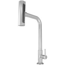 Torneira Gourmet para Cozinha em Inox Cromado com 4 Jatos para Cuba Luxo