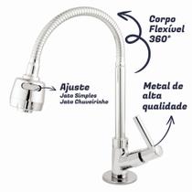 Torneira Gourmet Para Pia Cozinha Mesa Bancada Luxo