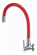 Torneira Gourmet Parede Vermelha Cozinha C34