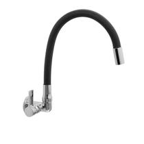 Torneira Gourmet Preta Flexível Resistente Para Cozinha Parede Monocomando Elegante Luxuosa