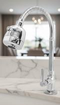 Torneira Gourmet Tubo Flexível 02 Jatos Bancada Torneira Gourmet Tubo Flexível 02 Jatos Bancada