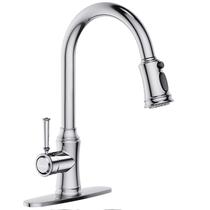 Torneira Hurran Kitchen com pulverizador suspenso cromado Torneira Hurran Kitchen com pulverizador suspenso cromado