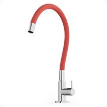 Torneira incepa cozinha mesa colors com bica flexivel vermelha b5004iecr0 Torneira incepa cozinha mesa colors com bica flexivel vermelha b5004iecr0