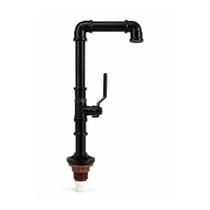Torneira Industrial Preta Fosca para Lavabo ou Pia Acionamento 1/4 de Volta Design Moderno Artesanal Torneira Industrial Preta Fosca para Lavabo ou Pia Acionamento 1/4 de Volta Design Moderno Artesanal