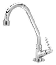 Torneira Inox Bancada Metal Bica Móvel Pia Cozinha Banheiro
