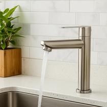 Torneira Inox de Mesa para Banheiro Lavabo Lavatório Aço Escovado