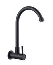 Torneira Inox Giratória Parede Longa Preto NOX01B Doan