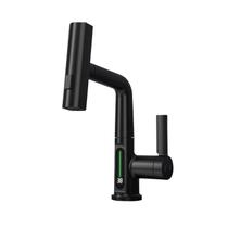 Torneira Inteligente Display De Temperatura Banheiro Preto