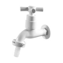 Torneira Jardim 1/2" Abs Branca com Bico - Brazhu Torneira Jardim 1/2" Abs Branca com Bico - Brazhu
