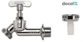 Torneira Jardim Angular Docol 1122 Chrome Dn15 1/2 Parede 20000206 Torneira Jardim Angular Docol 1122 Chrome Dn15 1/2 Parede 20000206