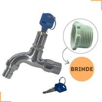 Torneira Jardim Metal sem Cadeado com Chave - Padova Torneira Jardim Metal sem Cadeado com Chave - Padova