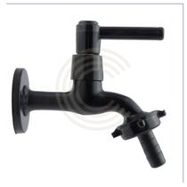 Torneira Jardim Tanque Maquina De Lavar Preta Metal C/ Bico1/4 Volta 1130 C-66 ALL BLACK Cód. 1382-P